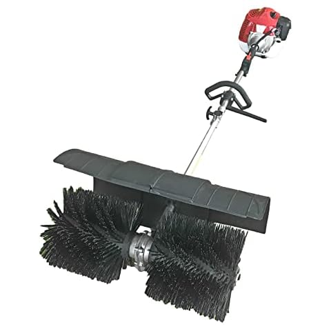 SENDERPICK 52cc Gas Power Sweeper, Hand Held Cleaning Sweeper Artificial Grass Power Brush Lawn Sweeper 2.3HP Cover