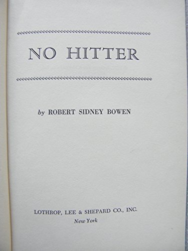 No Hitter B001AIVCA8 Book Cover