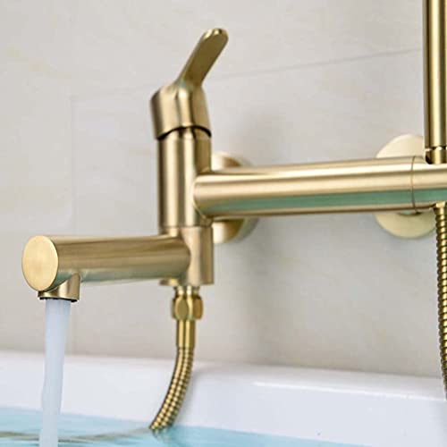 Robinet de baignoire avec douche au design encastré LWX architectural