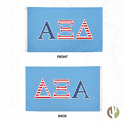 Alpha Xi Delta Flag Greek Letter Usa Sorority Banner Large 3X5 Feet Sign Decor Alpha Zee (Flag - Usa) #TOP5