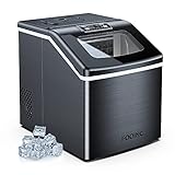 Automatic Self-Cleaning Ice Maker Machine Countertop, 40Lbs/24H, 24pcs in 13 Mins, Portable Compact...