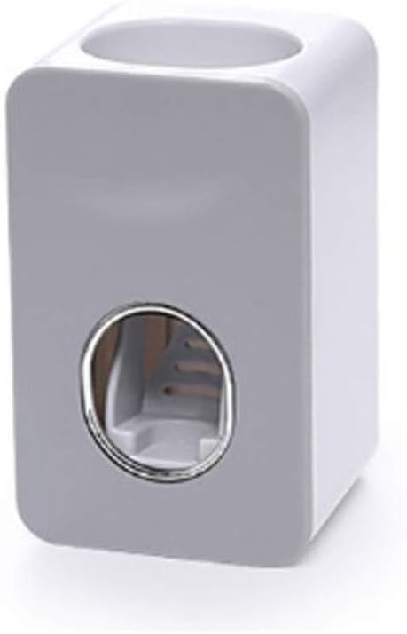 Automatic Toothpaste Dispenser Dust Proof Toothbrush Holder Wall Mount Stand Bathroom Accessories Set Toothpaste Squeezers(E)