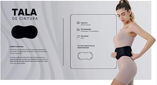 Placas Laterais Pós Cirúrgicas Rígidas 28x9,5cm (par) - Tala Cor:Preto;Gênero:Unissex;Tamanho:Único