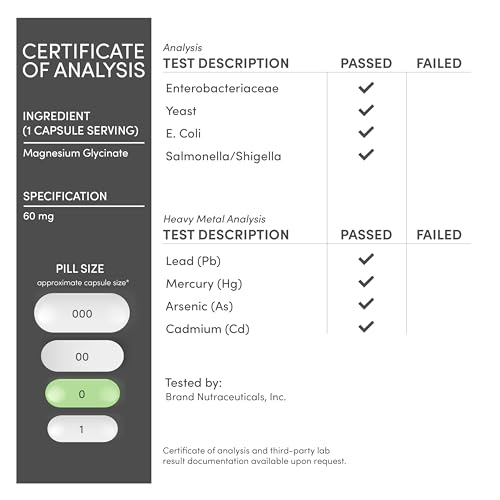Double Wood Supplements Magnesium Glycinate 400mg | 180 Capsules | Sleep, Muscle, & Heart Support | Vegan, Third Party Tested, Gluten Free, Non-GMO image 8
