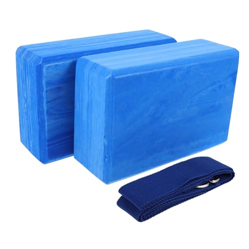 Mikikit 1 Set Dancing Train Brick Eva Block Yoga Training Equipment Dancing Bricks Yoga Equipment Training Tools High Density Foam Eva Blue