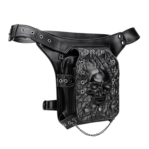 Sac banane punk sangle amovible pour sport plein air et cyclisme