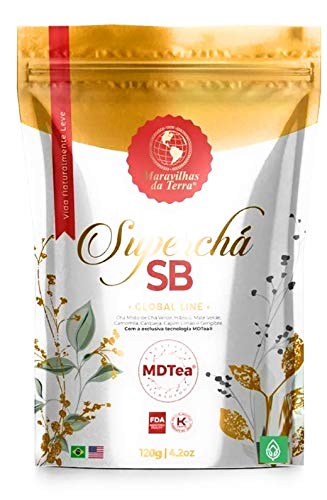 Kit 4 Pacotes Super Chá SB Global Line MDTea Lançamento