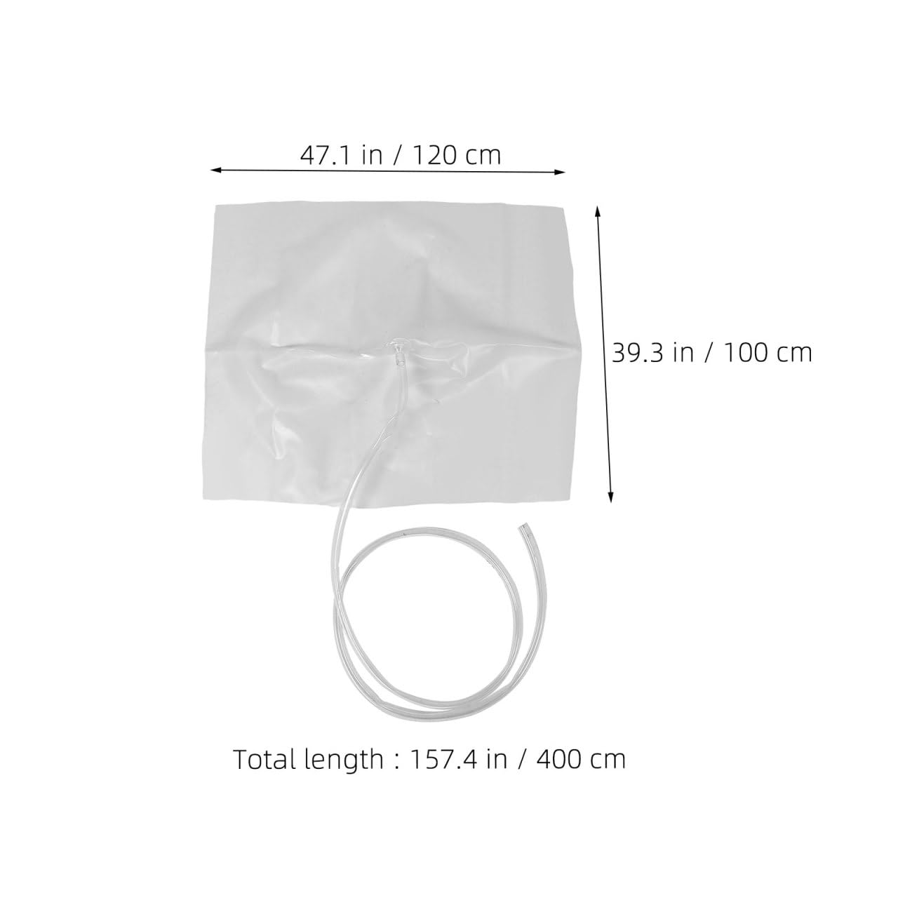 Didiseaon Bâche de Récupération d'eau de Pluie 120x100 Cm avec Bac Collecteur et Tuyau D'évacuation 4 Mètres, Kit Complet pour Dérivation des Fuites Plafond et Toiture, Étanche et Solide