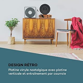 Auna Verticalo S Tourne-Disque rétro, Plat Vertical – Image 2