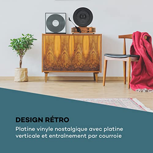 Auna Verticalo S Tourne-Disque rétro, Plat Vertical - Les Beatles, Paul McCartney, John Lennon, RIngo Starr, George Harrison Auna Verticalo S Tourne-Disque rétro, Plat Vertical – Image 3