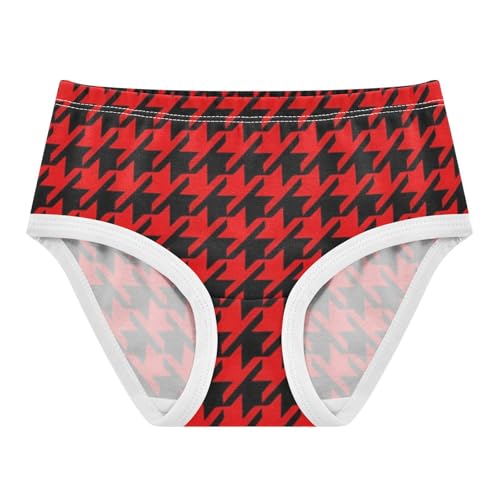 Toddler Underwear Floral 2t Cotton Girl Panties Cute Animal Briefs Underpants Houndstooth Red Black Colors