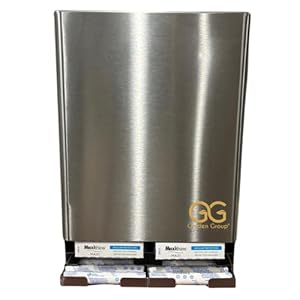 Dual Tampon & Pad Dispenser for Public Restroom, with Lock, Wall mountable, Stainless Steel