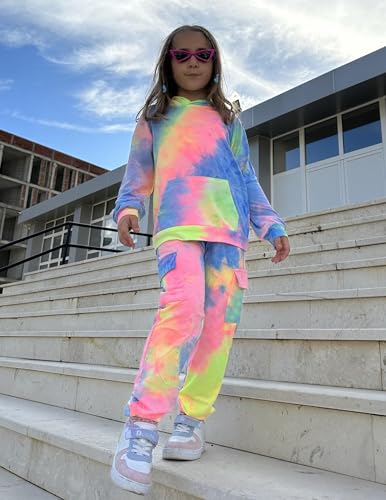 Image of Arshiner 2 Pieces Girls Outfits Fall Sweatsuits Sweatshirts and Sweatpants