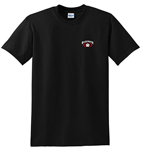 Blackwater T-Shirt Black Size XL Nice Tee Left Chest Logo (X-Large, Black)