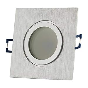 Trano 6er LED Einbaustrahler Badleuchte eckig