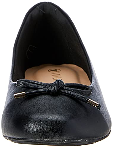 Sapatilha Básica, Com Laço e Ponteira, Via Uno, Feminino, Preto, 36, 308030Sbavv