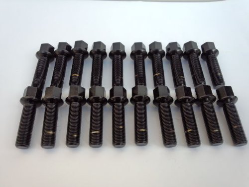 Amazon.co.jp: ブラックホイールボルト 13R 14x1．5 首下 
