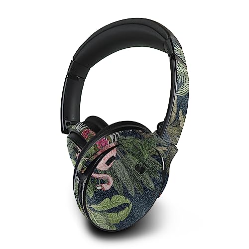 Image of MightySkins Glossy Glitter Skin Compatible with Bose QuietComfort 45 Headphones Tropical Kingdom | Protective, Durable High-Gloss Glitter Finish | Easy to Apply