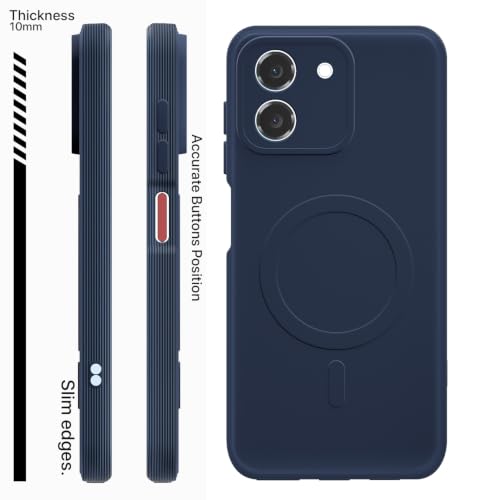 Image of Outlouders Back Cover for Ai Plus Pulse 2 | Soft Matte Silicone | Slim Fit | Magnetic-Safe Logo Design (Magnetic-Safe Not Compatible) | Shockproof | Camera Protection Bumper Case (Blue)