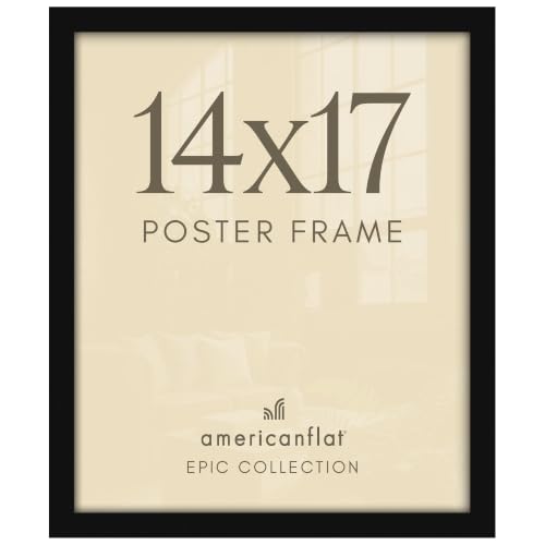 Image of Americanflat 14x17 Picture Frame - Engineered Wood - Black