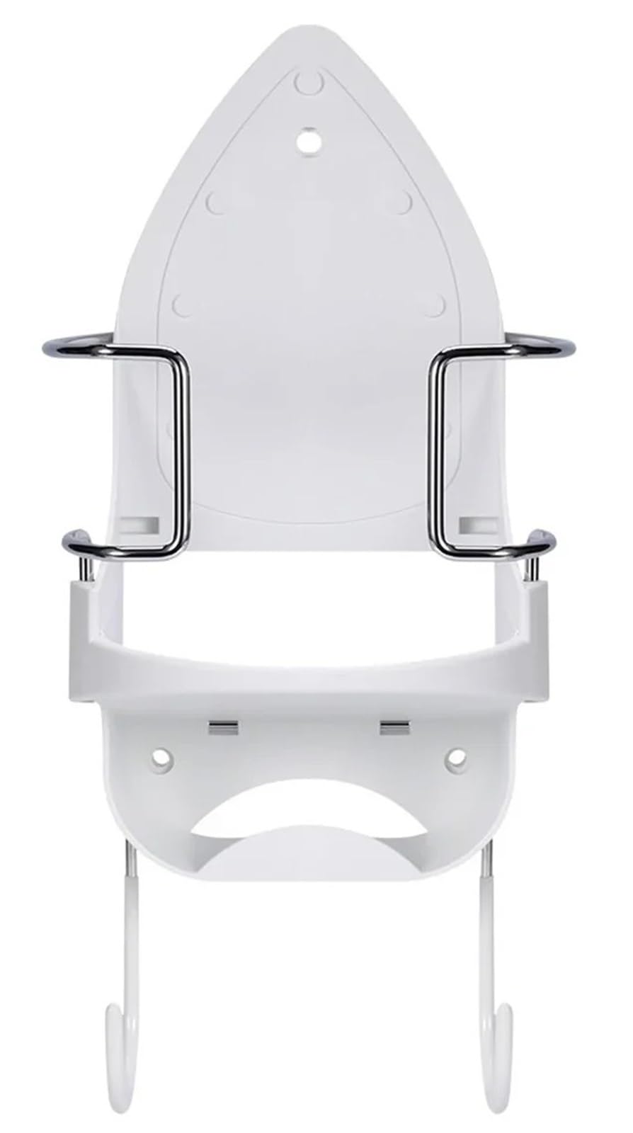 ENWWCH Wall Mounted Iron Rack Ironing Board Hanger Household Holder Hanging For Bathroom(WHITE)