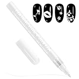 URYVAIW Stylo blanc pour ongles French Nails & Nail Art – Crayon acrylique de précision blanc crème (#09) pour pointes blanches, manucure, pédicure et nail art créatif (1 pièce)