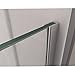 DreamLine Aqua 48 in. W x 58 in. H Frameless Hinged Tub Door in Brushed Nickel, SHDR-3148586-04