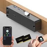 Anweller Smart Cupboard Locks, Magnetic Hidden Bluetooth RFID Keyless Drawer Lock Cabinet Lock, Child Safety Baby Proof Cupboard Locks for Children Liquor File Cabinet Cupboard Desk Dresser Black