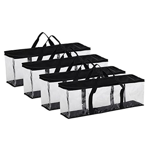 Fasmov Set of 4 DVD Storage Bags Hold up to 160 DVDs (40 Each Bag)