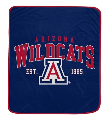 NCAA Arizona Wildcats Vintage Arch Block Ultra Soft Blanket