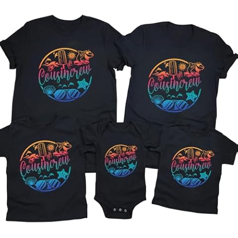 Cousin Crew Shirts for Parent Childs T-Shirt Summer Clothes Cover