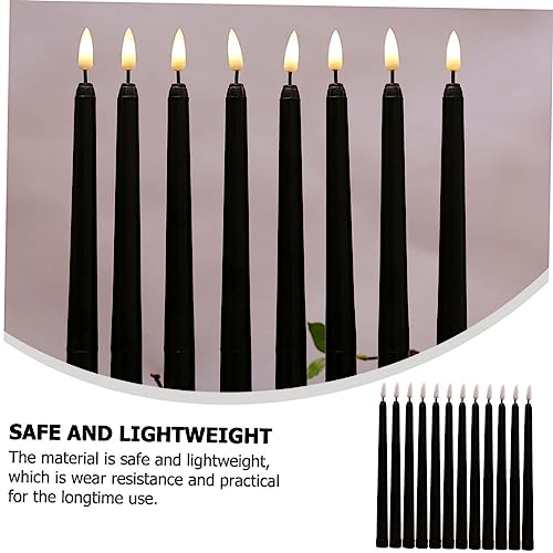 Luces decorativas LED negras de cono con efecto llama para altares e interiores sofisticados 4