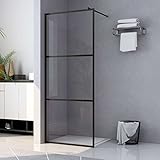 💟La mampara de ducha tiene un vidrio de seguridad de 5 mm de grosor, con una resistente estructura de aluminio, para garantizar que la estructura sea fuerte una vez montada.