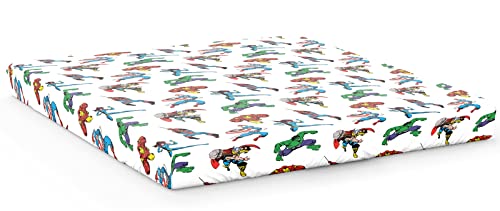 Jay Franco Marvel Comics Avengers Comic Cool Drap-housse 100 % coton pour lit double