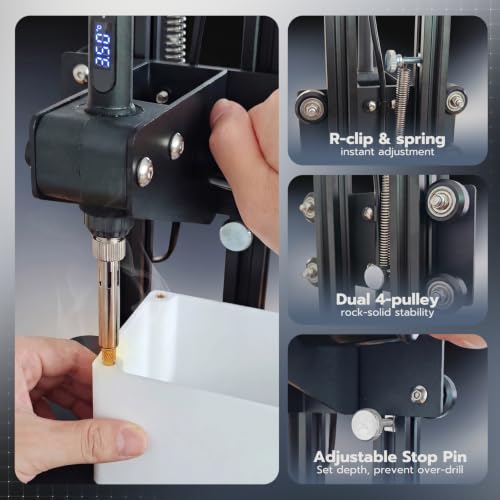 Image of Vertical Heat Set Insert Tools Kit 210mm Working Height for 3D Printing