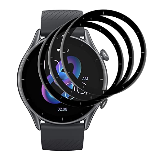 KZIOACSH Verre Trempé pour Amazfit GTR 3,[3 Pack] 9H Protection Ecran Film Protecteur Vitre Protection Écran pour Amazfit GTR 3 Cover
