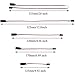 WMYCONGCONG 25 PCS 5 Sizes Male to Female 3 Pin Servo Extension Lead Wire Cable Compatible with Futaba JR Servo Extension Connection