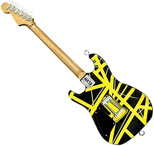 EVH Minature Guitars EVH Black & Yellow Mini Replica Guitar (EVH002) image 5