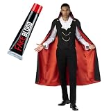 Morph Vampire Costume Men With Blood - Adult Dracula Costume Vampire Costumes For Halloween Costumes For Men L
