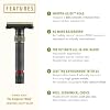 VIKINGS BLADE Adjustable Double Edge Safety Razor + Luxury Case. Smooth, Reusable, Eco-Friendly (The Emperor Meiji)