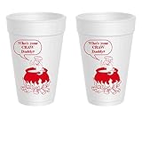 Crawfish Styrofoam Cups - Who's Your Craw Daddy