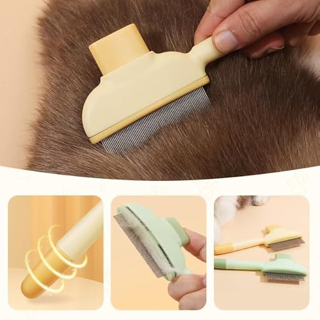 Cat Grooming Comb (Green)-yYNGCNaU