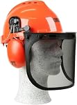 OREGON Chainsaw Safety Helmet with Protective Ear Muff and Mesh Visor (562412)