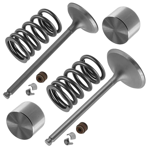 Caltric Exhaust and Intake Valve Kit Compatible with Suzuki Quadsport 400 LT-Z400 LTZ400 LTZ400Z 2003-2009