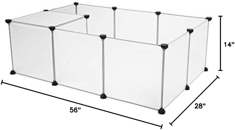 Pet Playpen, Portable Large Plastic Yard Fence, Small Animals, Puppy Kennel Crate Fence Tent