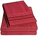 1500 Supreme Collection Extra Soft King Sheets Set, Burgundy - Luxury Bed Sheets Set with Deep Pocket Wrinkle Free Hypoallergenic Bedding, Over 40 Colors, King Size, Burgundy