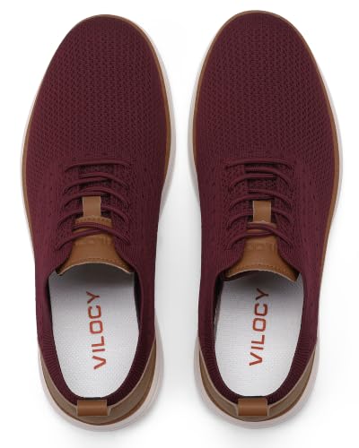 Image of VILOCY Men's Casual Dress Sneakers Lace-Up Oxfords Business Mesh Breathable Walking Shoes Tennis Comfortable