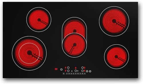 VBGK Gas Cooktop 4 Burner, NG/LPG Dual Fuel Convertible Gas cooktop 30 inch, Built-in Gas Stove Top, Gas Hob with Thermocouple gas stove, 4 burner Propane Cooktop for RVs, Apartments, Outdoor