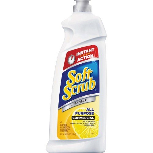 Soft Scrub All Purpose Cleanser Commercial Lemon Scent 36oz