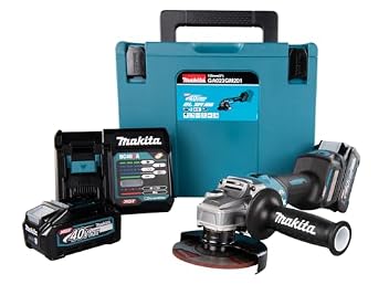 Makita GA023GM201 Akku-Winkelschleifer Ø 125 mm 40 V max. / 2x 4,0 Ah Akkus + Ladegerät im MAKPAC